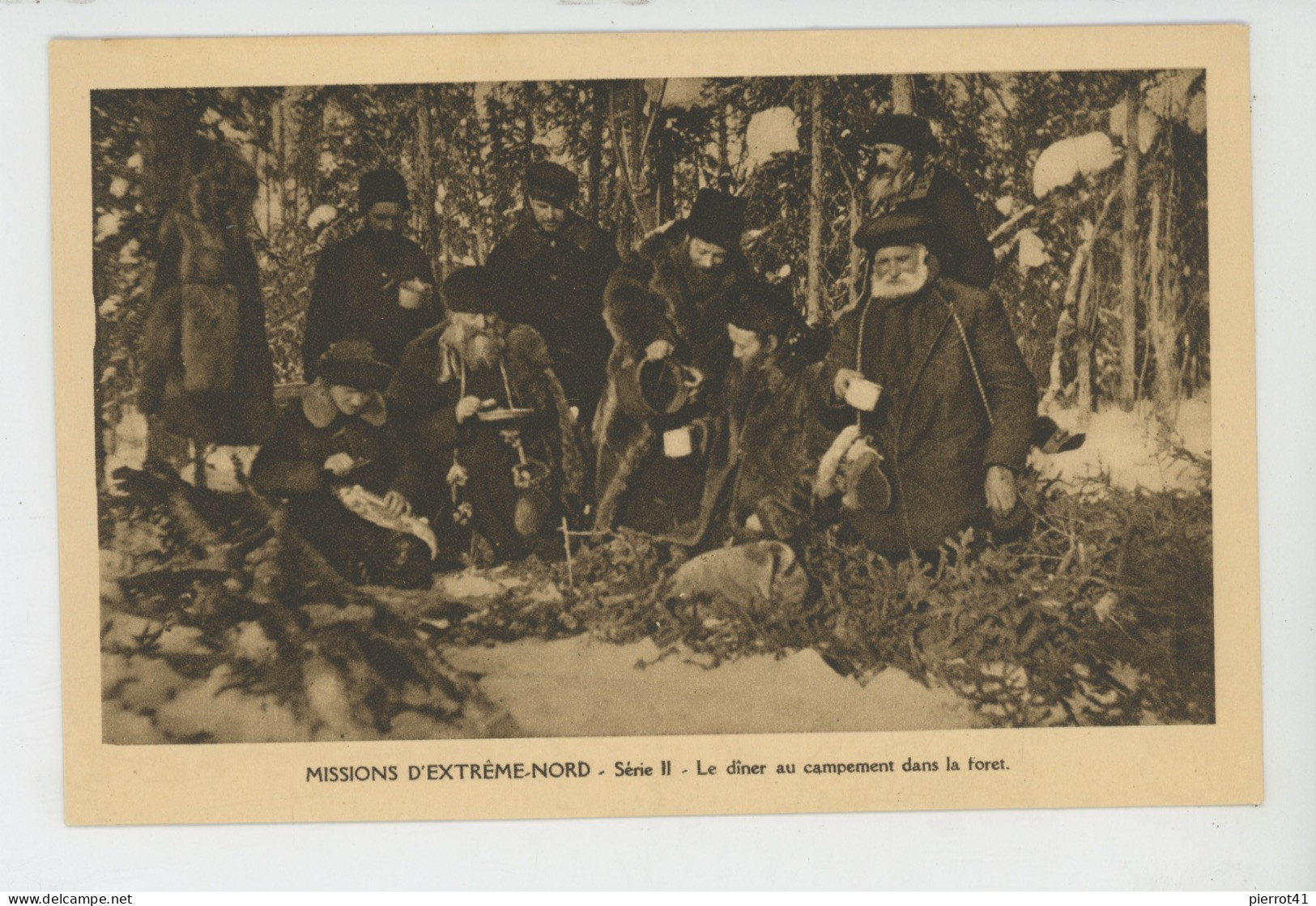 CANADA - MISSIONS D'EXTREME NORD - Le Dîner Au Campement Dans La Forêt - Andere & Zonder Classificatie