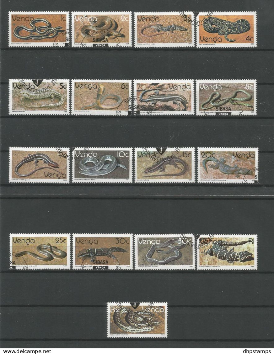 Venda 1986 Reptiles Y.T. 120/136 (0) - Venda