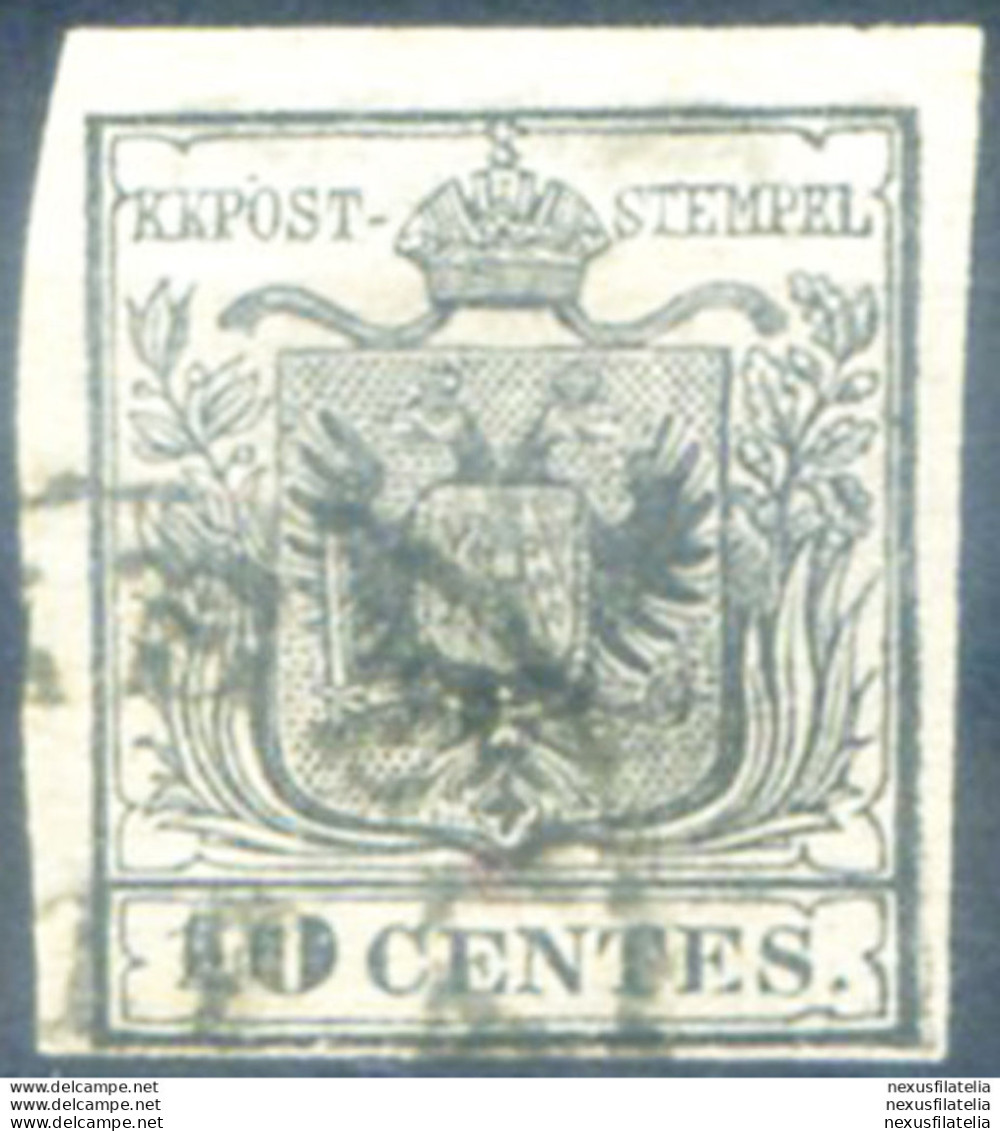 Lombardo Veneto. Stemma, Carta A Mano 10 C. 1850. Usato. - Zonder Classificatie