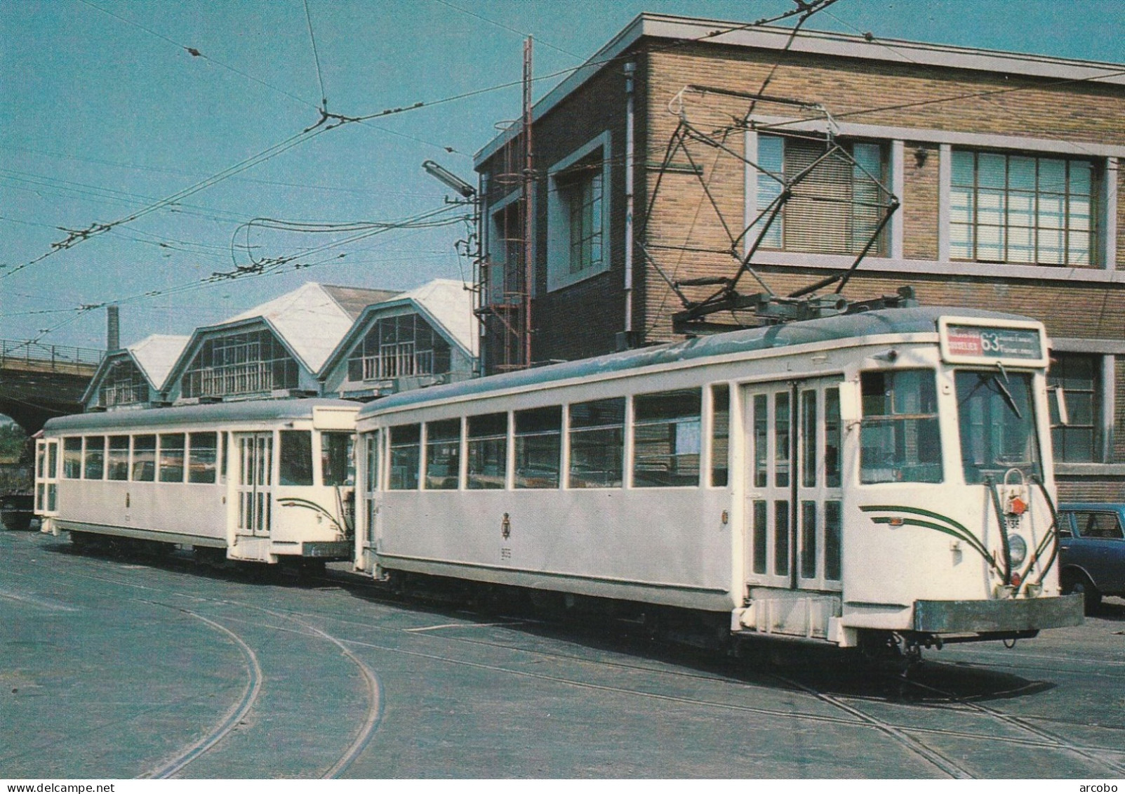 Charleroi Motrice Et Remorque TS Semi Métro - Strassenbahnen