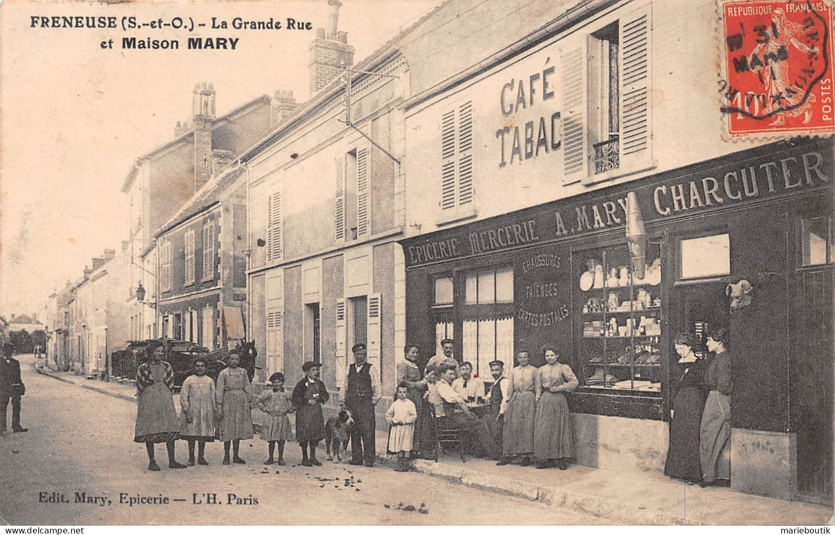 Freneuse – Café Tabac  A. Mary – Grande Rue  - Freneuse