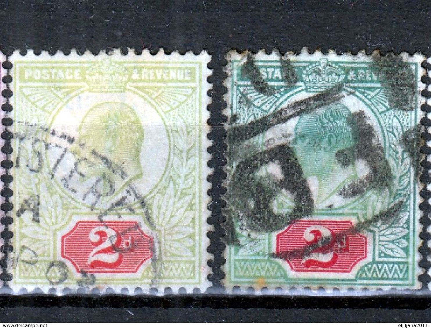 Great Britain - GB / UK 1902 - 1913 ⁕ KEVII. 30v used / shades / unchecked - see scan