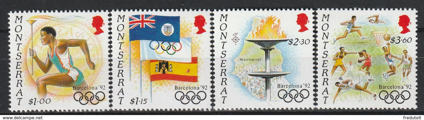 MONTSERRAT - N°776/9 ** (1992) J.O De Barcelone - Montserrat