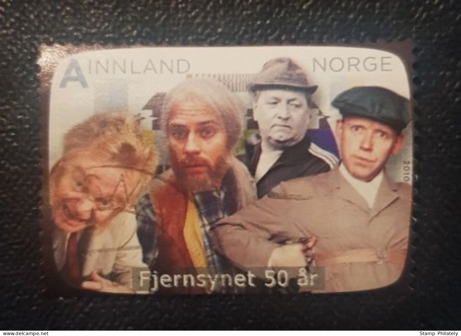 Norway Used Stamp Anniversary Of Norwegian Television - Gebraucht