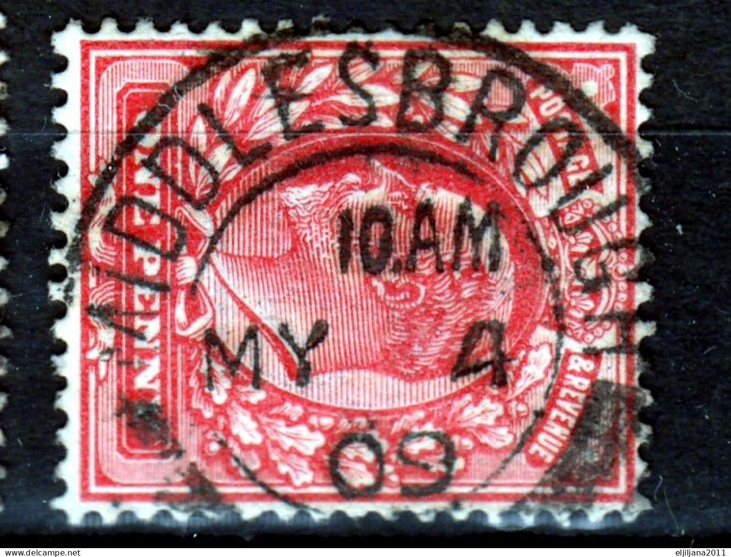 Great Britain - GB / UK 1902 ⁕ KEVII. 1d, One Penny 18v Used / Shades / Unchecked - Postmark - See Scan - Used Stamps