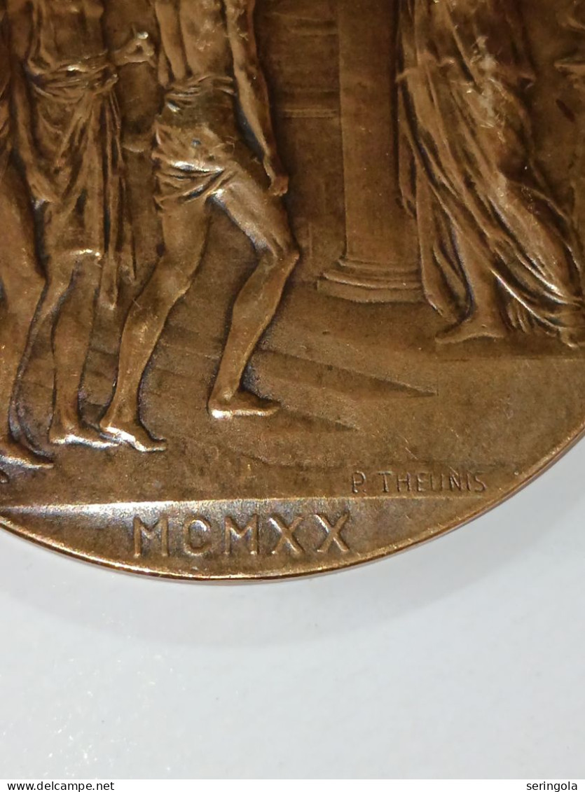 1920 Antwerp Summer Olympics Bronze Participativo Medal - Zonder Classificatie