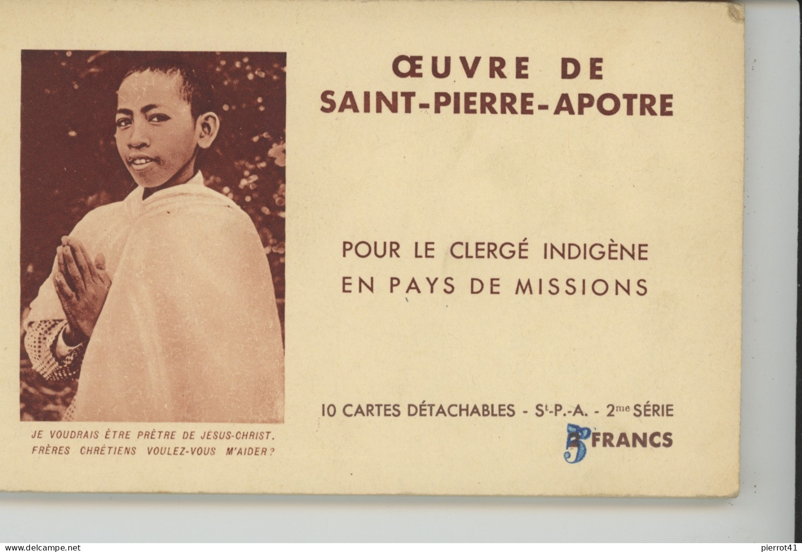 ETHNIQUES & CULTURES - RELIGION - MISSIONS - Carnet Complet De 10 CPA- OEUVRE DE SAINT PIERRE APOTRE - INDES CORÉE JAPON - Asien