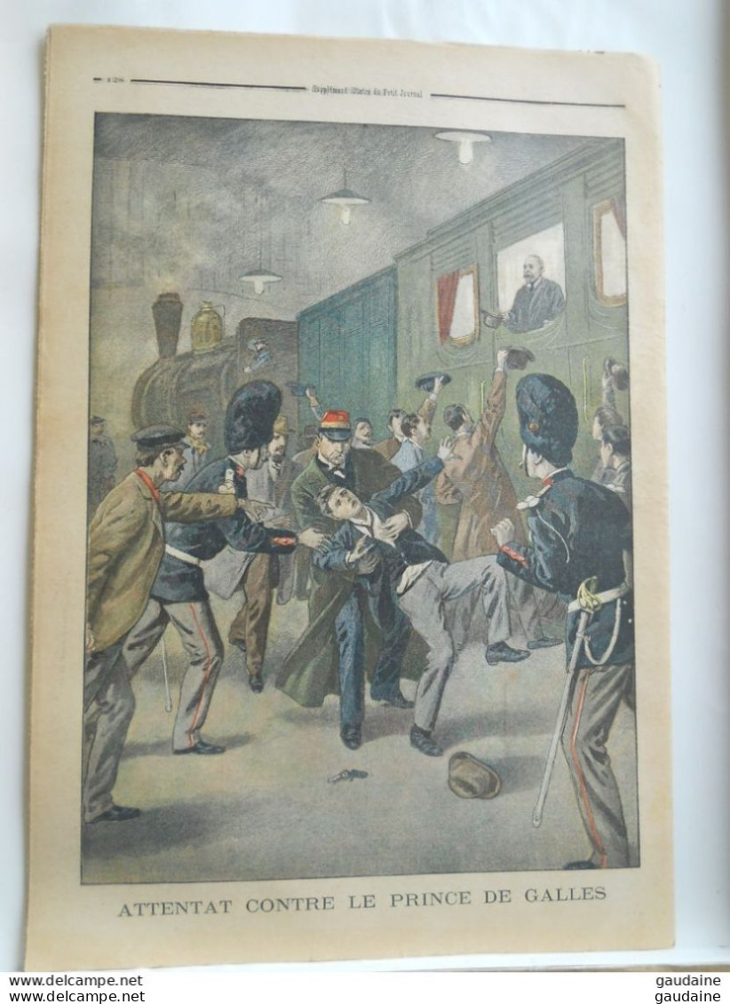 LE PETIT JOURNAL N° 492 - 22 AVRIL 1900 - OUVERTURE DE L'EXPOSITION 1900 PAR LE PRESIDENT - PAVILLON DE LA BULGARIE - Le Petit Journal