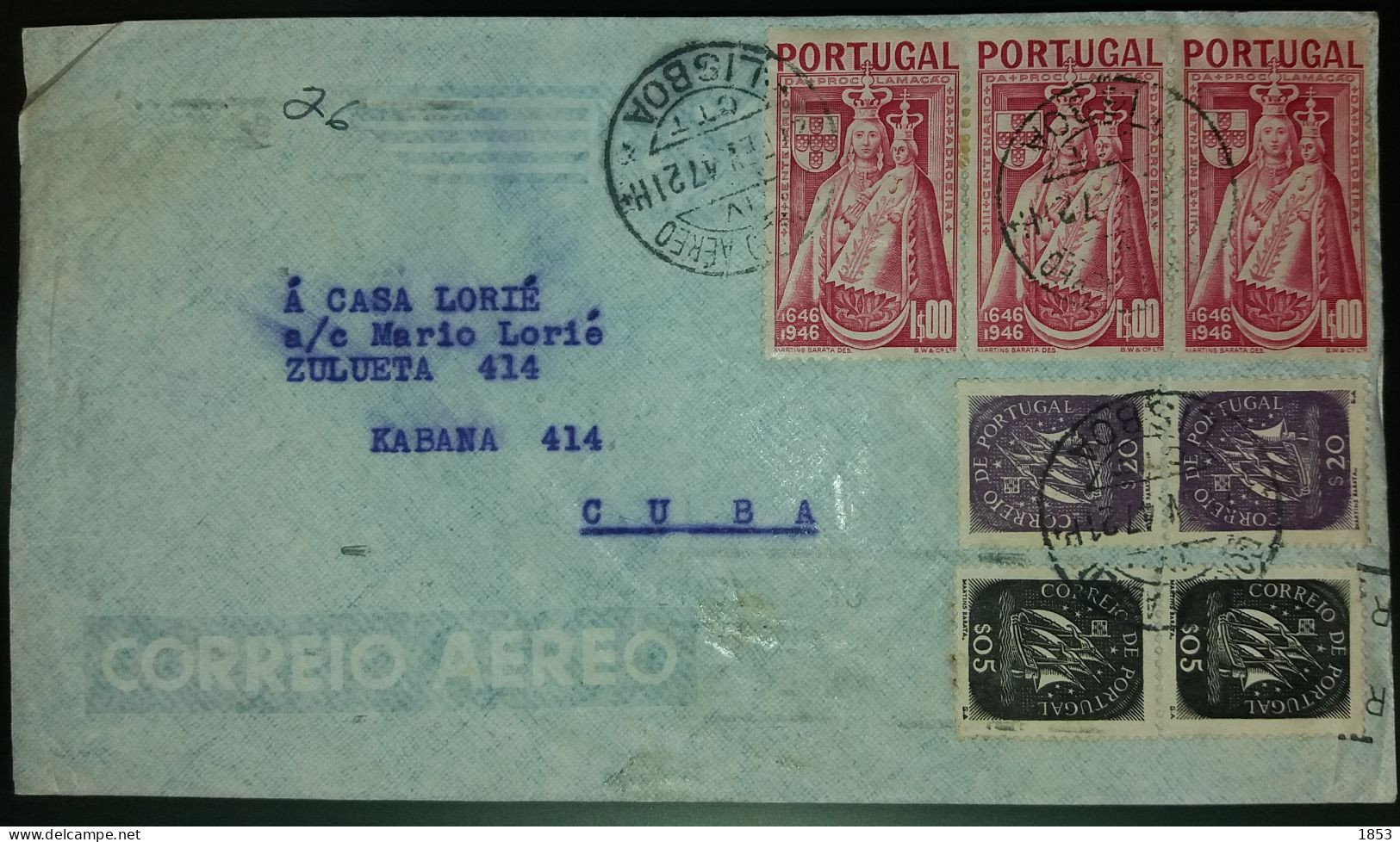 CORREIO AÉREO - DESTINO HABANA - CUBA - Briefe U. Dokumente