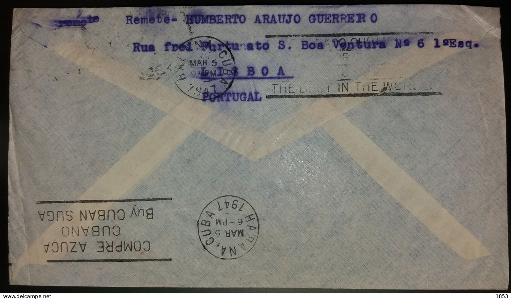 CORREIO AÉREO - DESTINO HABANA - CUBA - Storia Postale