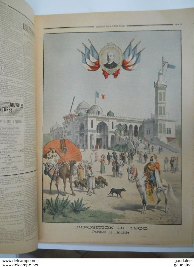 LE PETIT JOURNAL N° 499 - 10 JUIN 1900 - LES OUVRIERS ANGLAIS A L'EXPOSITION - EXPOSITION 1900 PAVILLON DE L'ALGERIE - Le Petit Journal