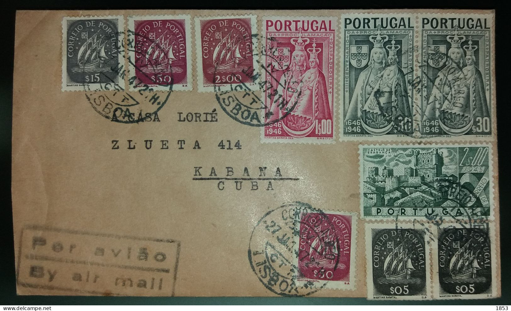 CORREIO AÉREO - DESTINO HABANA - CUBA - Storia Postale