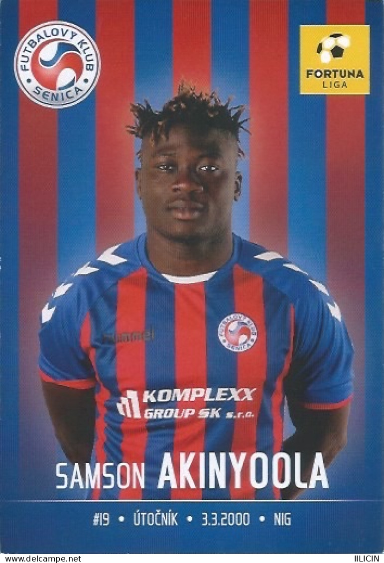 Trading Cards KK000584 - Football Soccer Czechoslovakia Senica 9cm X 13cm: Samson Akinyoola - Trading Cards