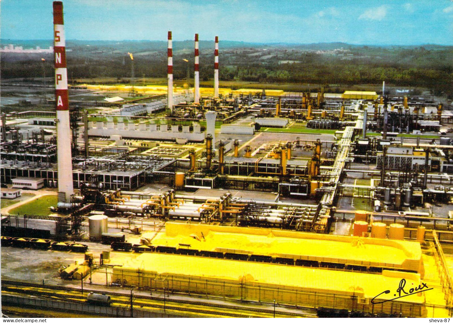 64 - Lacq - Vue Aérienne De L'Usine De La Société Nationale Des Pétroles D'Aquitaine - Lacq