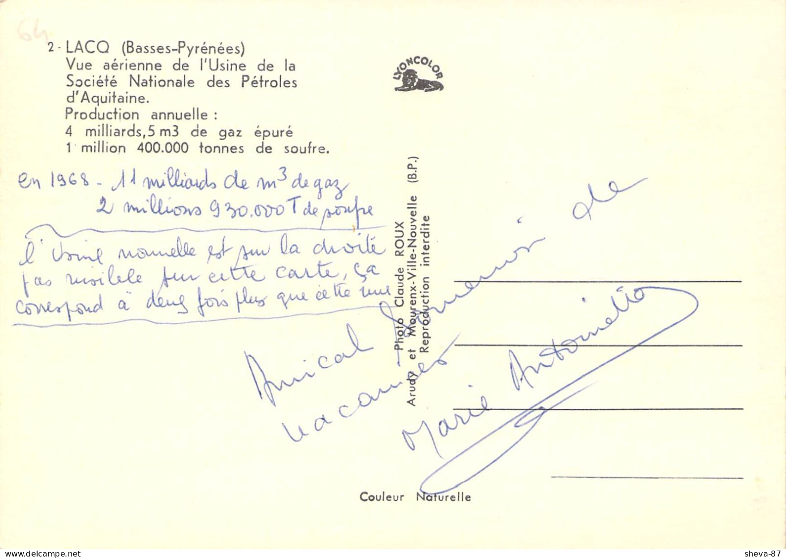 64 - Lacq - Vue Aérienne De L'Usine De La Société Nationale Des Pétroles D'Aquitaine - Lacq