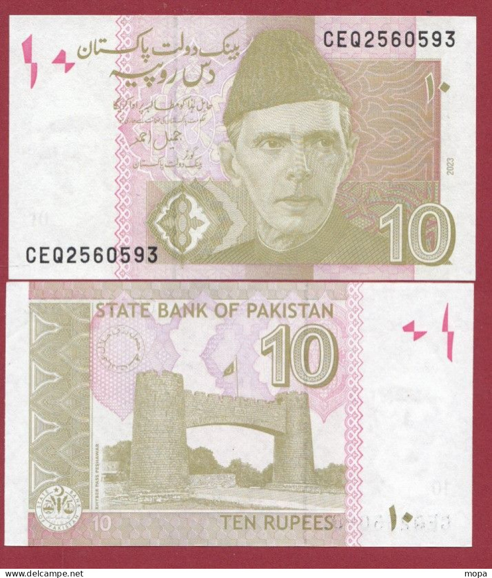 Pakistan-- 10 Rupees--2023 ---UNC --(211) - Pakistán