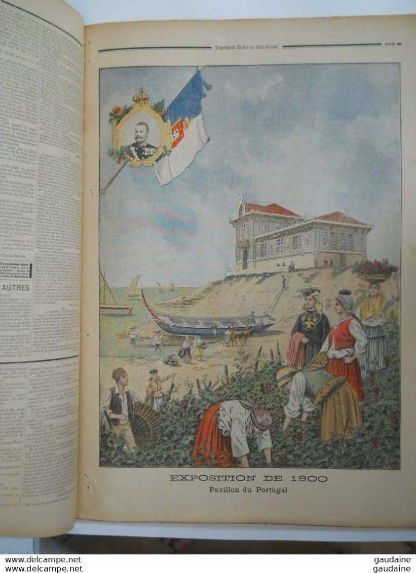 LE PETIT JOURNAL N° 510 - 26 AOUT 1900 -  MARSEILLE ARMEE - EXPOSITION 1900 PAVILLON DU PORTUGAL - ROME HUMBERT 1ER - Le Petit Journal