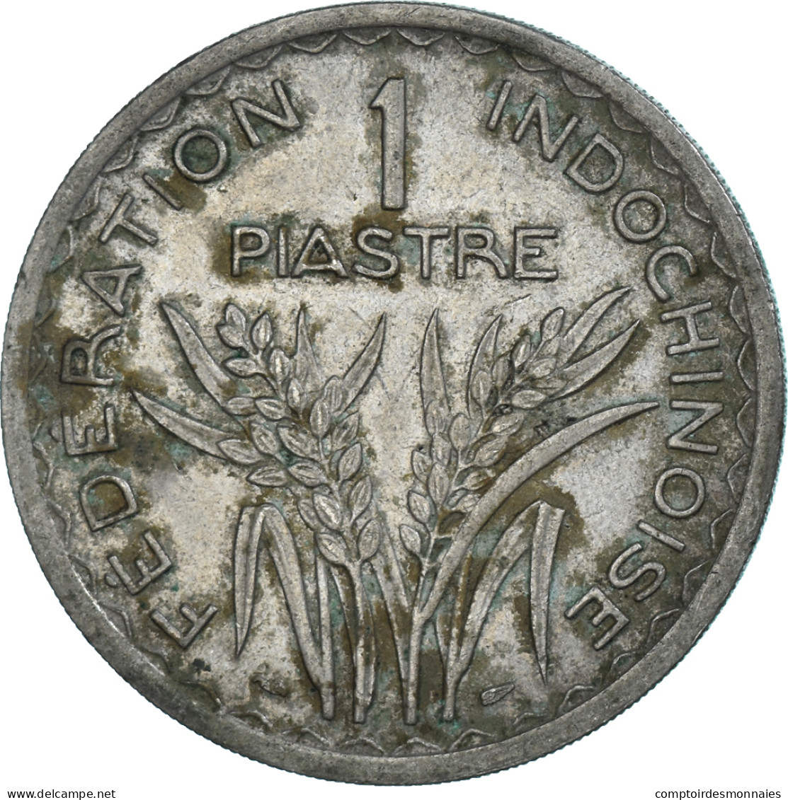 Monnaie, Indochine Française, Piastre, 1947, Paris, TB+, Cupro-nickel, KM:32.2 - Sonstige & Ohne Zuordnung