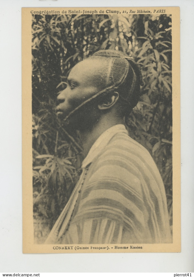 ETHNIQUES ET CULTURES - GUINEE FRANÇAISE - CONAKRY - Homme KISSIEN - Congrégation De Saint Joseph De Cluny à Paris - Afrika