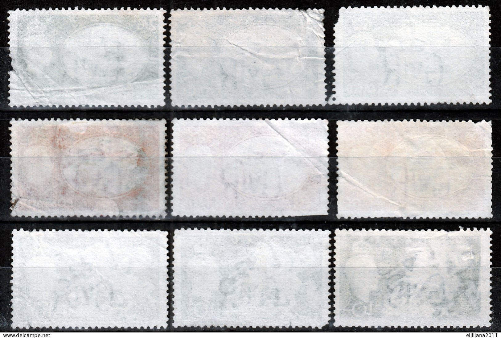 Great Britain - GB / UK 1951 ⁕ 2/6d, 5s, 10s KGVI. Mi.251-253, 9v Used - See Scan (some Damaged) - Usati