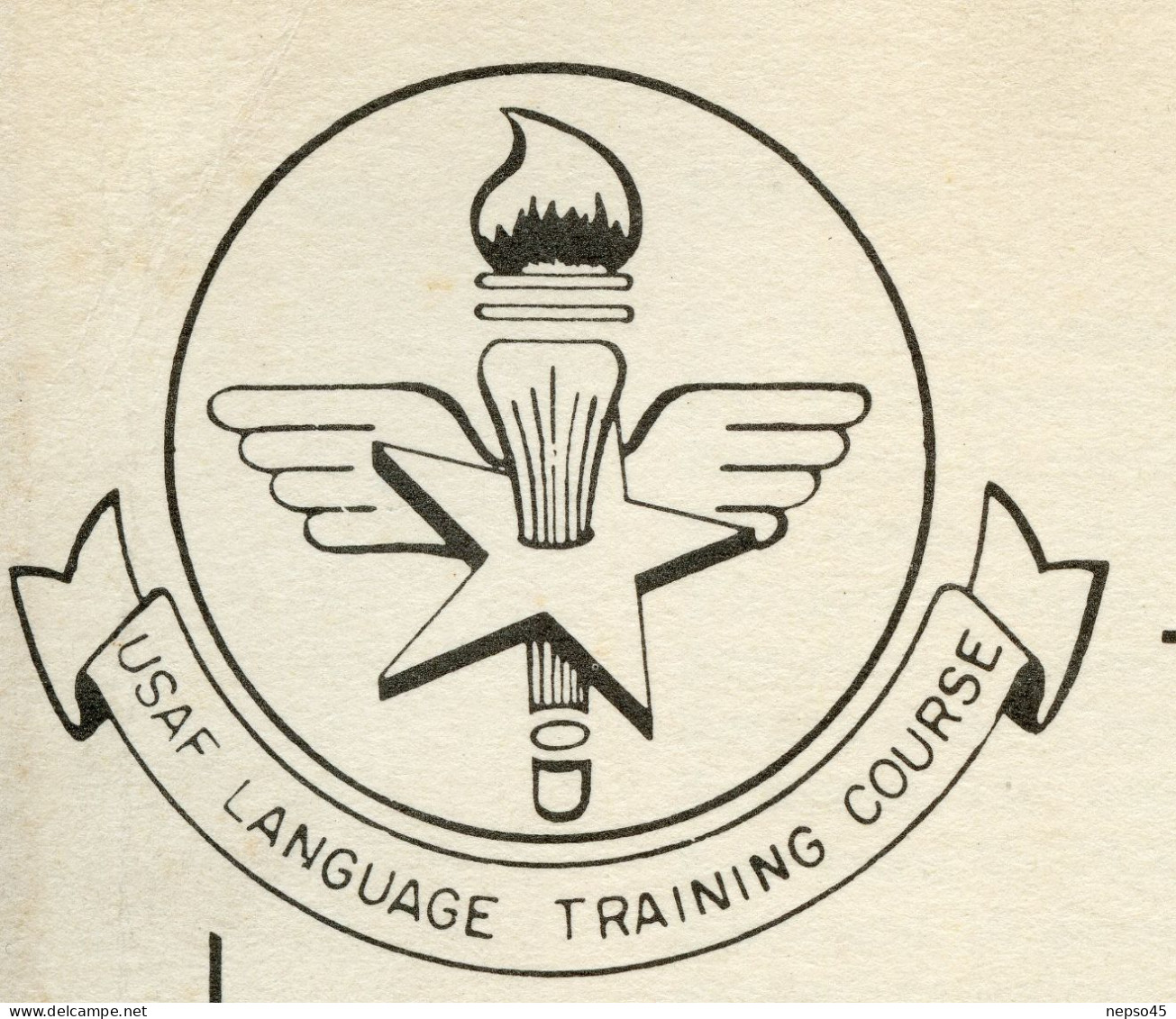 American Aviation English.Technical Phase.1954.HQ Officer Military Schools USAF.Lackland AFB.San Antonio.Texas. - Aviación