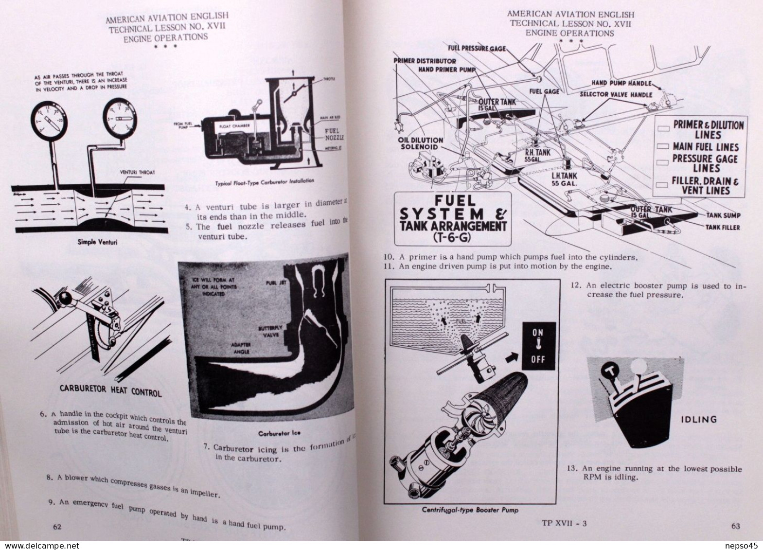 American Aviation english.Technical Phase.1954.HQ Officer Military Schools USAF.Lackland AFB.San Antonio.Texas.