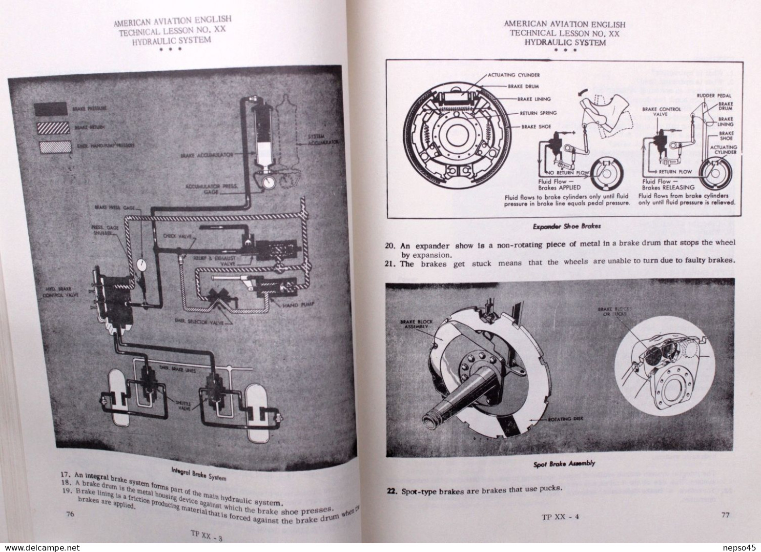 American Aviation english.Technical Phase.1954.HQ Officer Military Schools USAF.Lackland AFB.San Antonio.Texas.