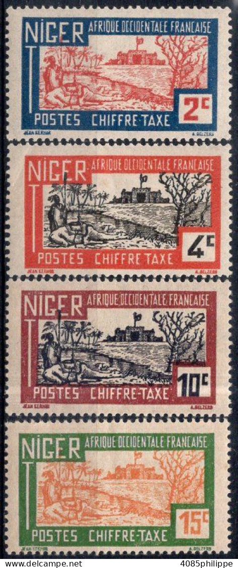 NIGER Timbres-Taxe N°9**,10*,12** & 13** Neufs Sans Charnières TB Cote : 3€00 - Nuovi