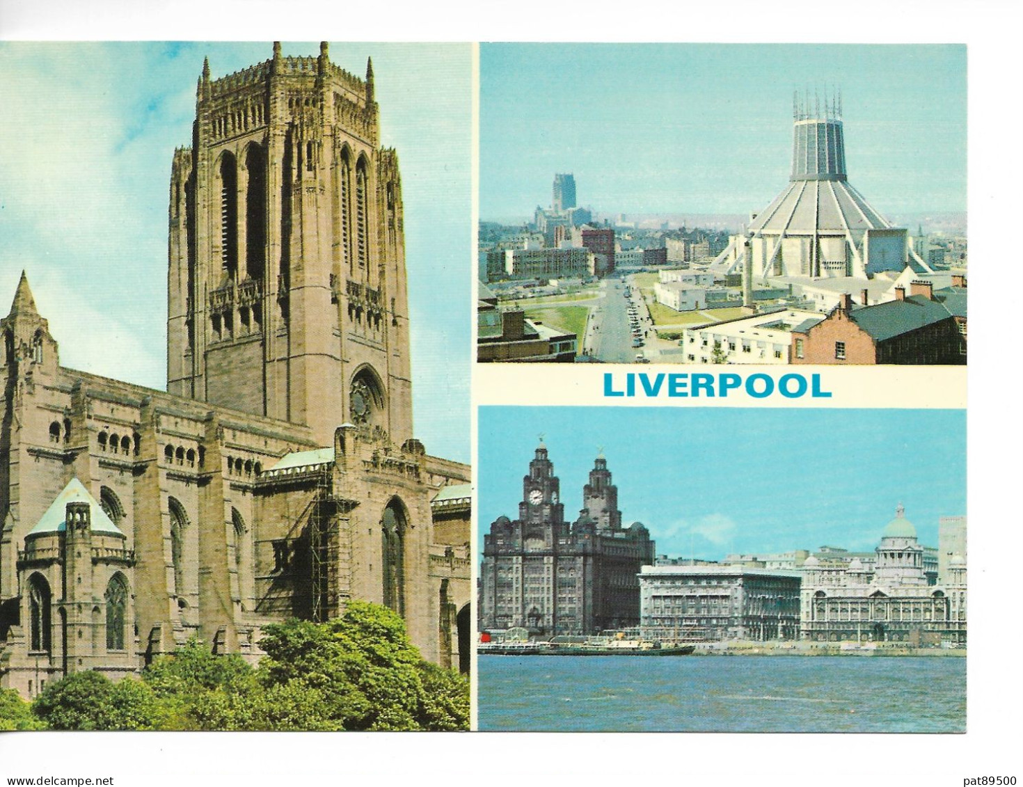 Grande-Bretagne/ LIVERPOOL Anglican Cathedral / CPM Multivues (3) NEUVE  N°L 0746L./ TTBE// - Liverpool