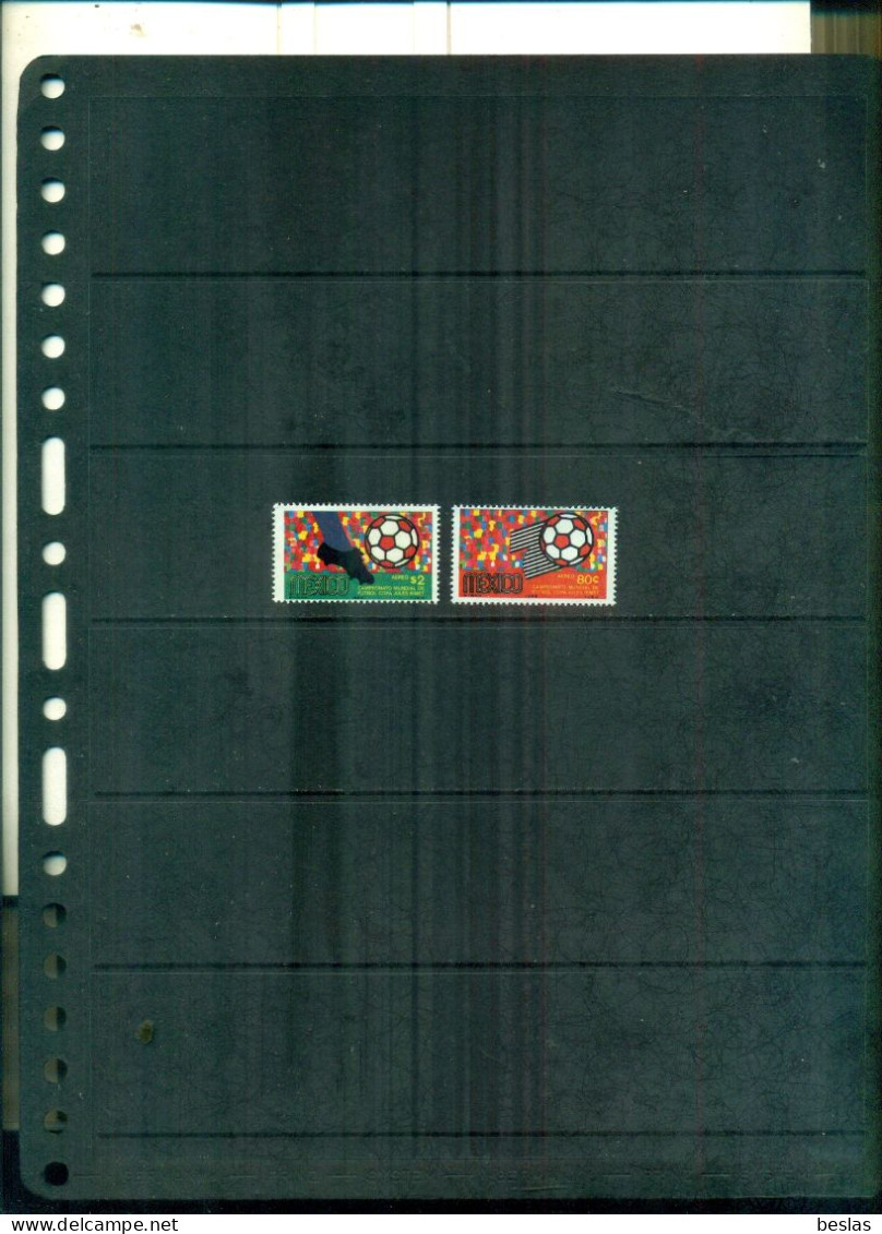 MEXIQUE CHAMPIONNAT DU MONDE DE FOOTBALL EN 1970 I 2 VAL NEUFS A PARTIR DE 0. 60 EUROS - Mexique