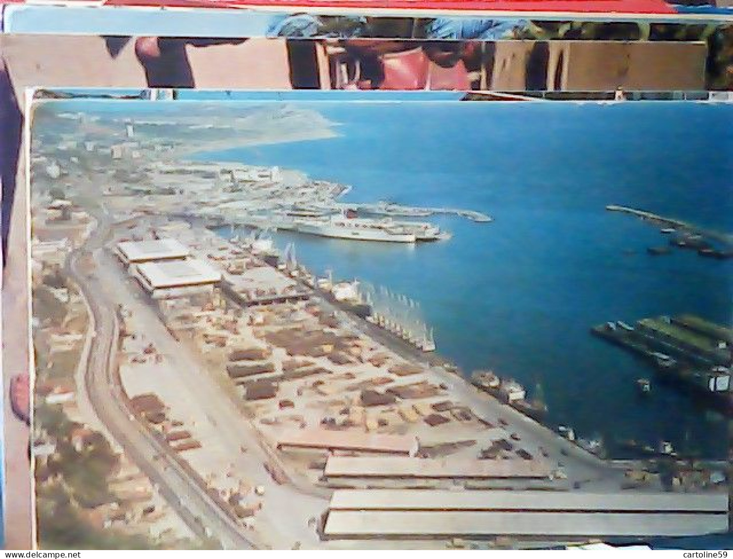 VENEZUELA CARACAS - La Guaira - Vista Del Terminal PORTO PUERTO NAVE SHIP CARGO V1958  JU5056 - Venezuela