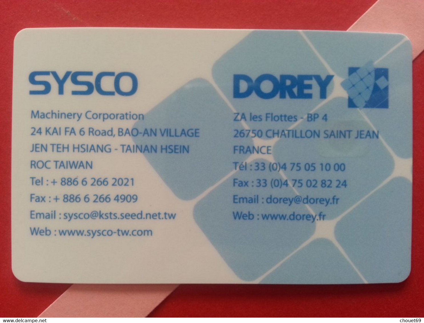 SYSCO DOREY FRANCE  (BA0415 - Origine Sconosciuta