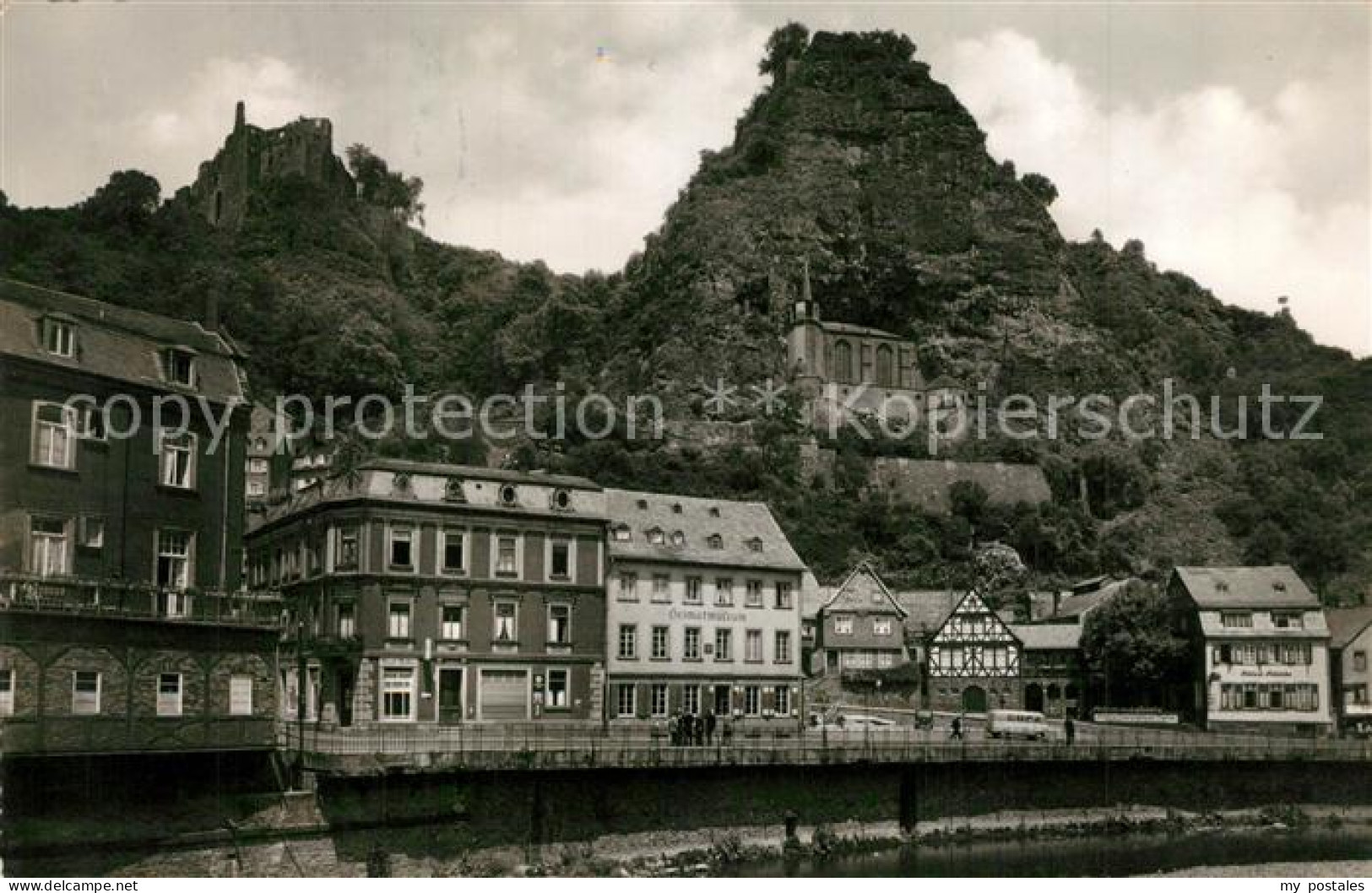 73280352 Idar-Oberstein Alte Und Neue Burgruine Mit Felsenkirche Idar-Oberstein - Idar Oberstein