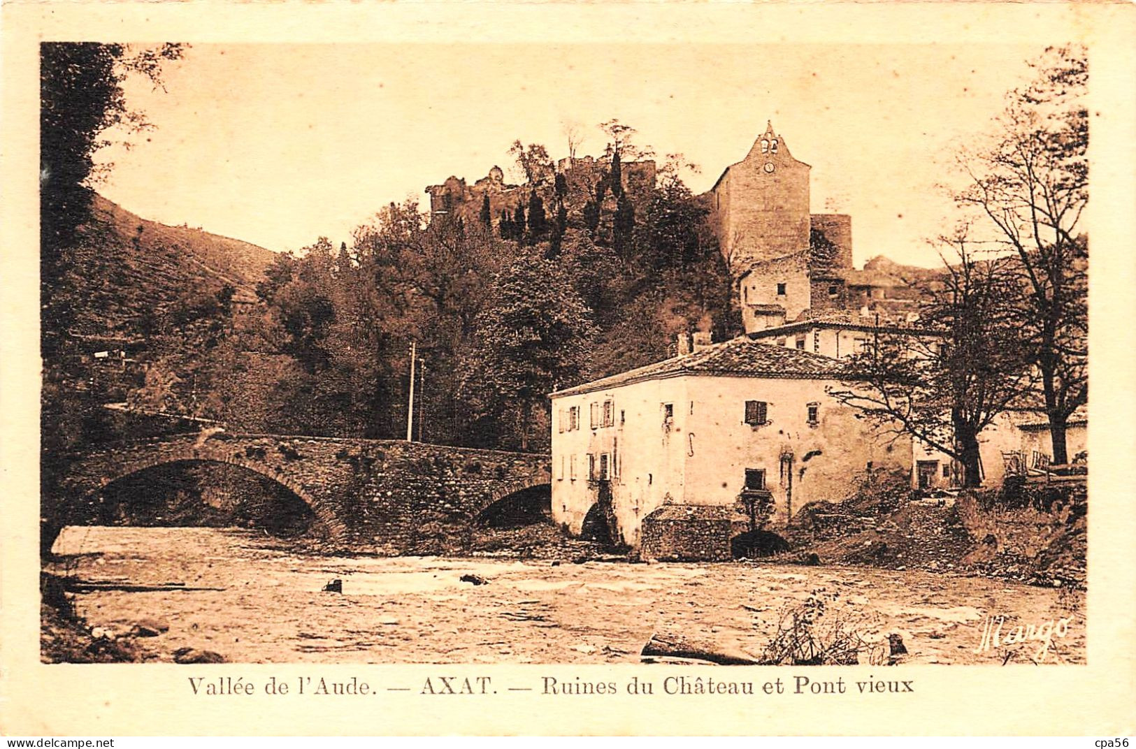 AXAT - Ruines Du Château Et Pont Vieux - Axat