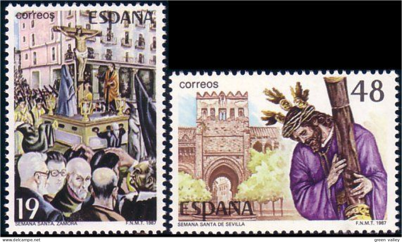 326 Espagne Tableaux Religieux Marquina Montanes Zamora Seville Paintings MNH ** Neuf SC (ESP-238) - Religión