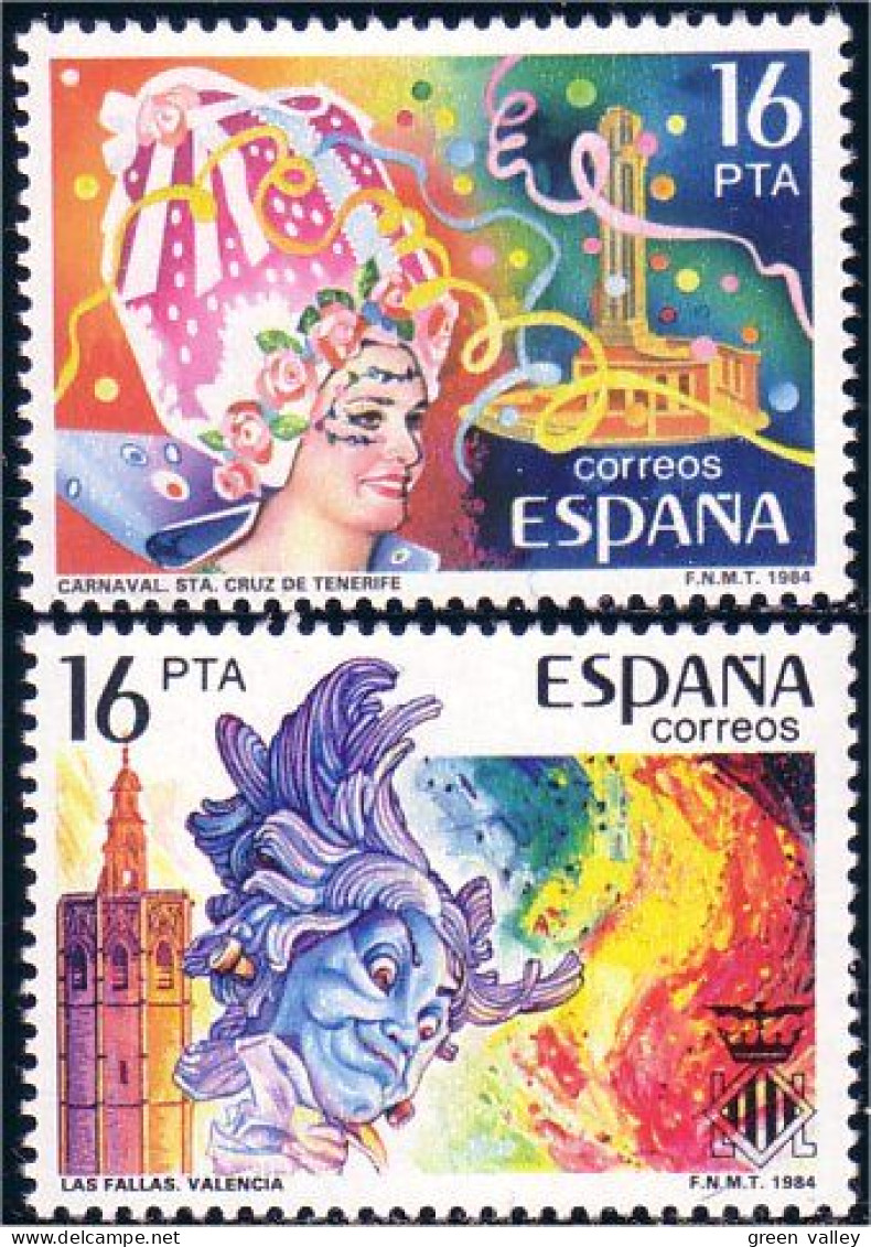 326 Espagne Carnavals Carnivals Festivals Masks Masques MNH ** Neuf SC (ESP-190) - Carnaval