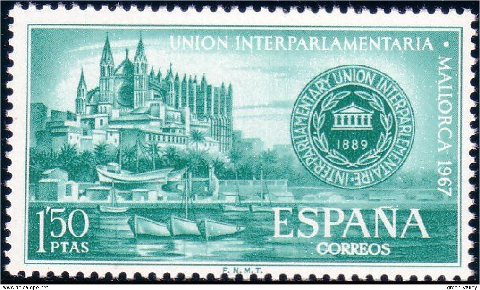 326 Espagne 1967 Majorca Palma Cathedral MNH ** Neuf SC (ESP-25) - Abadías Y Monasterios