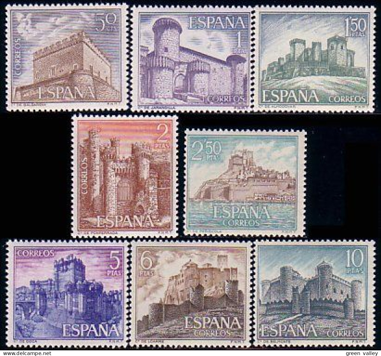 326 Espagne Tourisme 1967 Chateaux Castles MNH ** Neuf SC (ESP-31) - Castillos