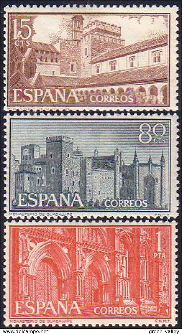 326 Espagne 1959 Monastère Guadelupe Monastery MH * Neuf Ch (ESP-4) - Abdijen En Kloosters