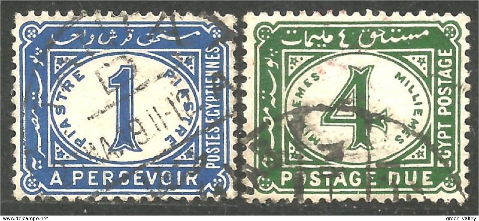 316 Egypte 2 Timbres Taxe Postage Dues 1962 (EGY-233) - Used Stamps