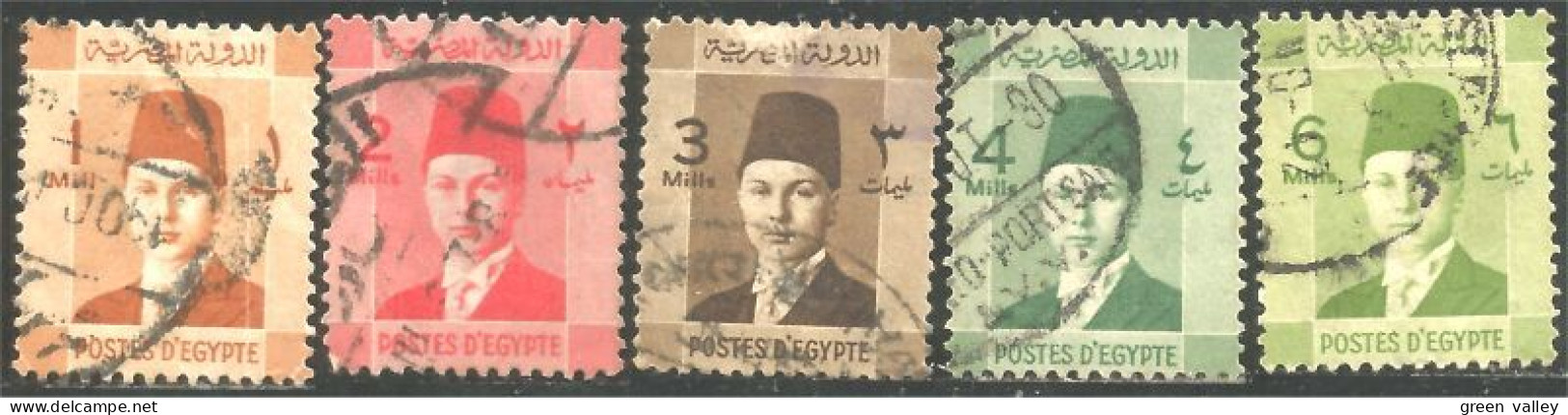 316 Egypte Roi King Farouk (EGY-188) - Oblitérés