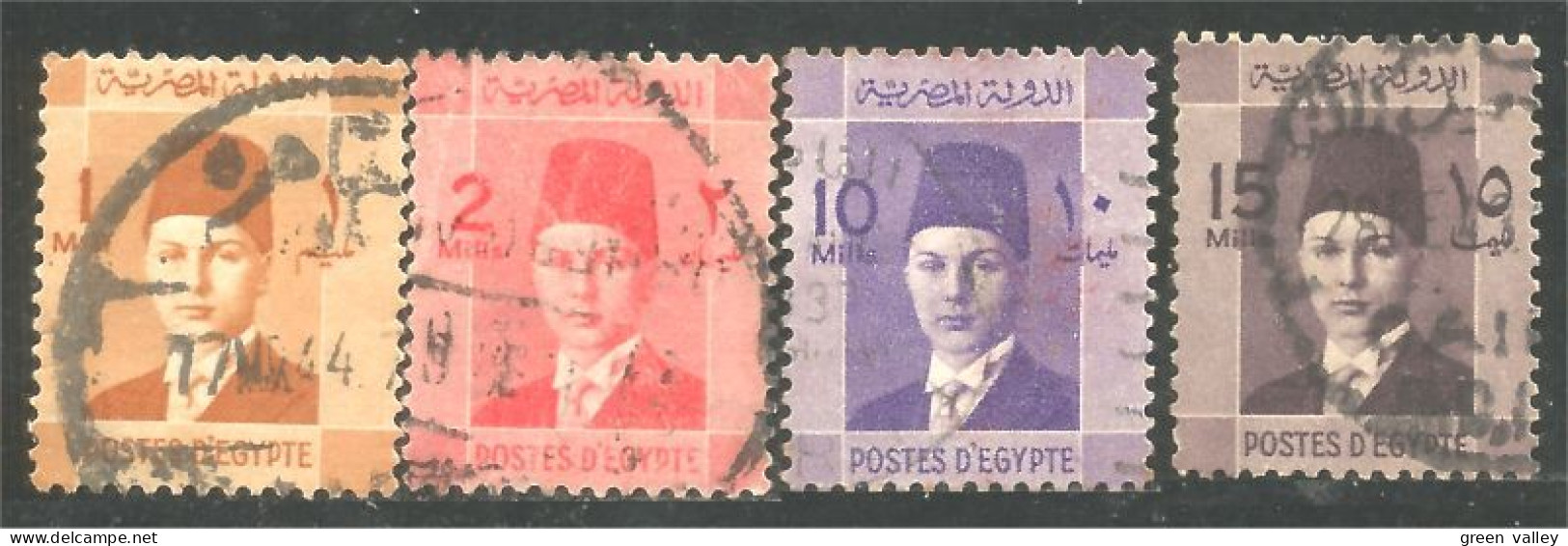 316 Egypte Roi King Farouk (EGY-189) - Oblitérés