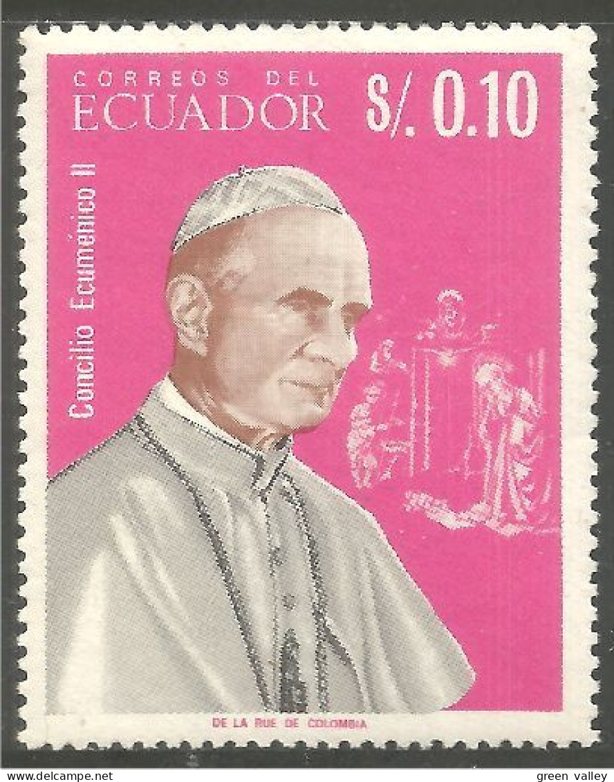 314 Equateur Conseil Oecuménique MH * Neuf CH (ECU-105) - Equateur