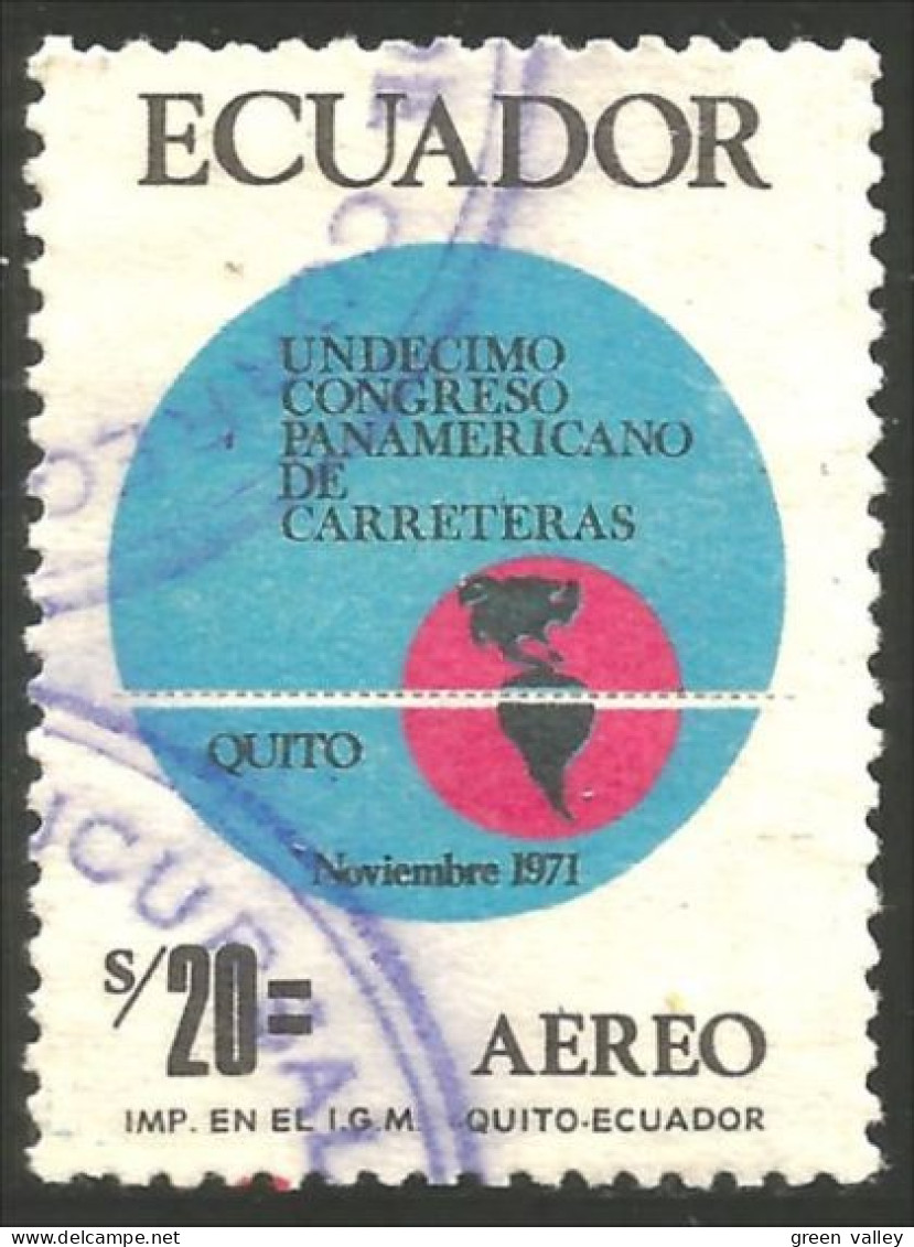 314 Equateur Pan American Road Congress 20s (ECU-82) - Accidents & Road Safety