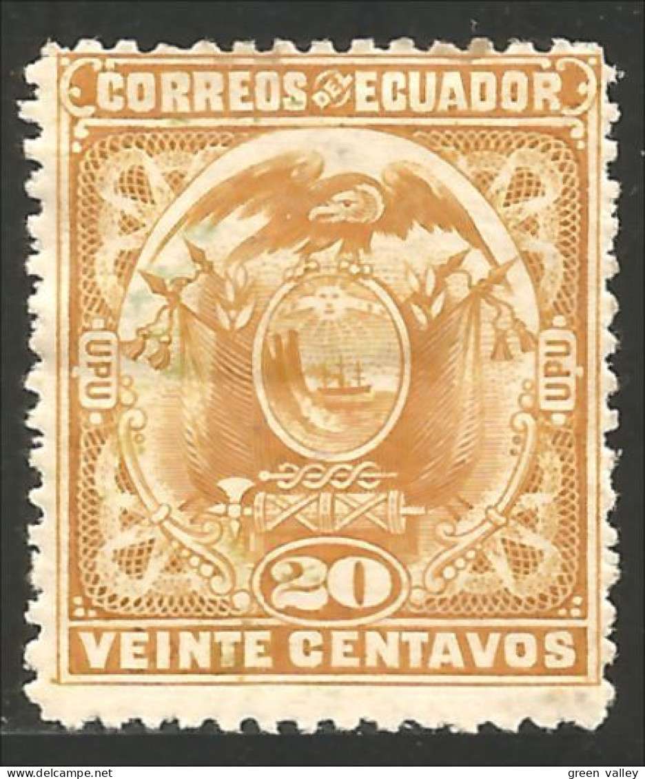 314 Equateur 1897 Armoiries Coat Of Arms 20c (ECU-73) - Equateur
