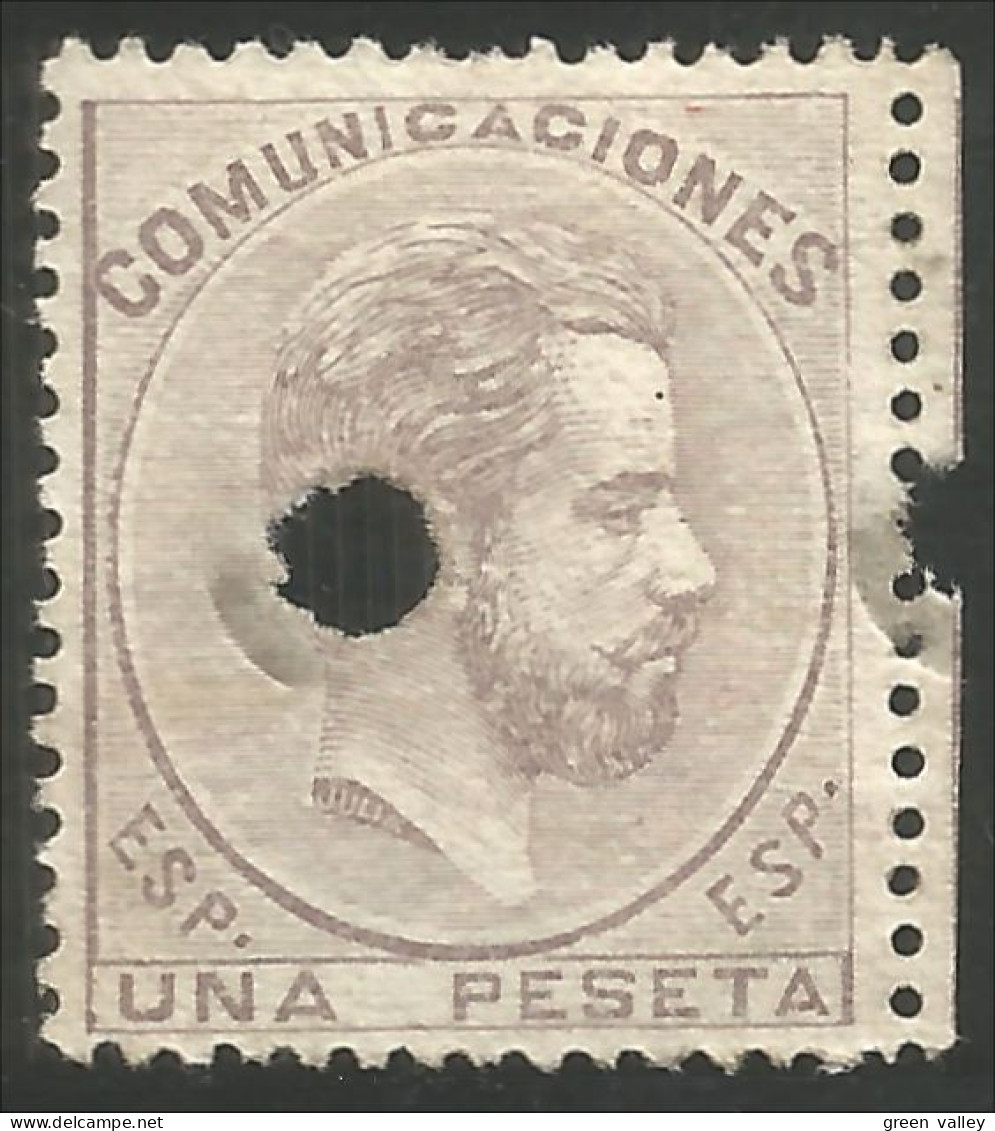 326 Espagne Roi King Amadeo 1 Peseta (ESP-365) - Used Stamps