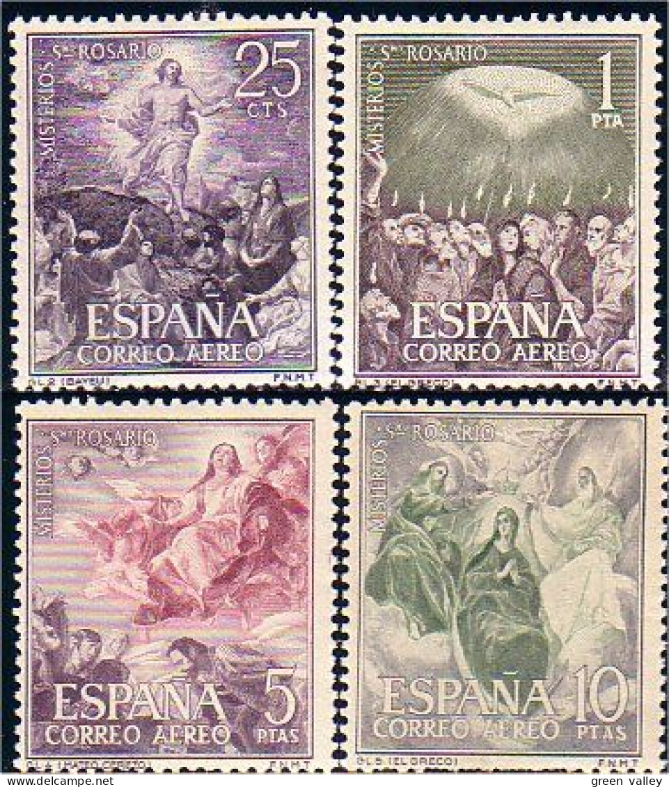 326 Espagne Mystère Rosaire Rosary Mystery El Greco MVLH * Neuf CH Légère (ESP-297) - Religione