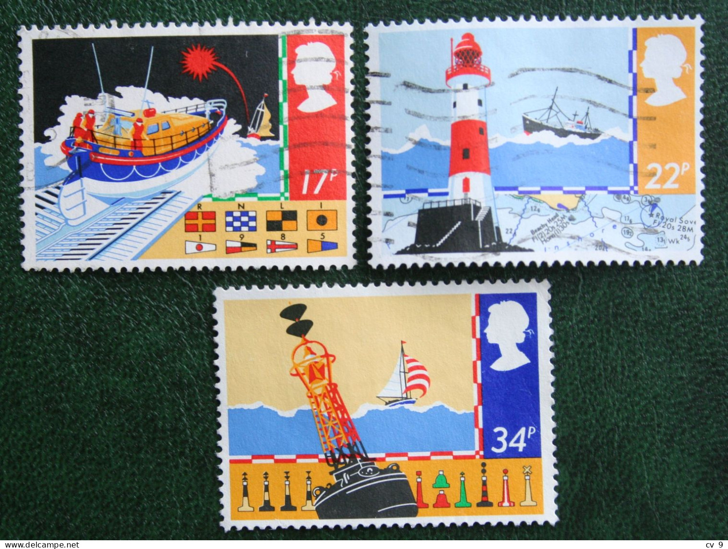 SAFETY AT SEA Lighthouse Leuchturm Mi 1031-32 1034 1985 Used Gebruikt Oblitere ENGLAND GRANDE-BRETAGNE GB GREAT BRITAIN - Used Stamps