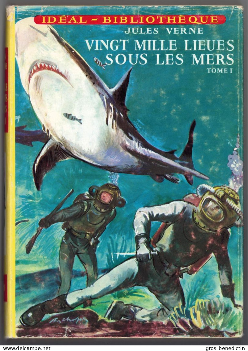 Hachette - Idéal Bibliothèque - Jules Verne - "Vingt Mille Lieues Sous Les Mers (T1)" - 1966 - #Ben&JVerne - #Ben&IB - Ideal Bibliotheque