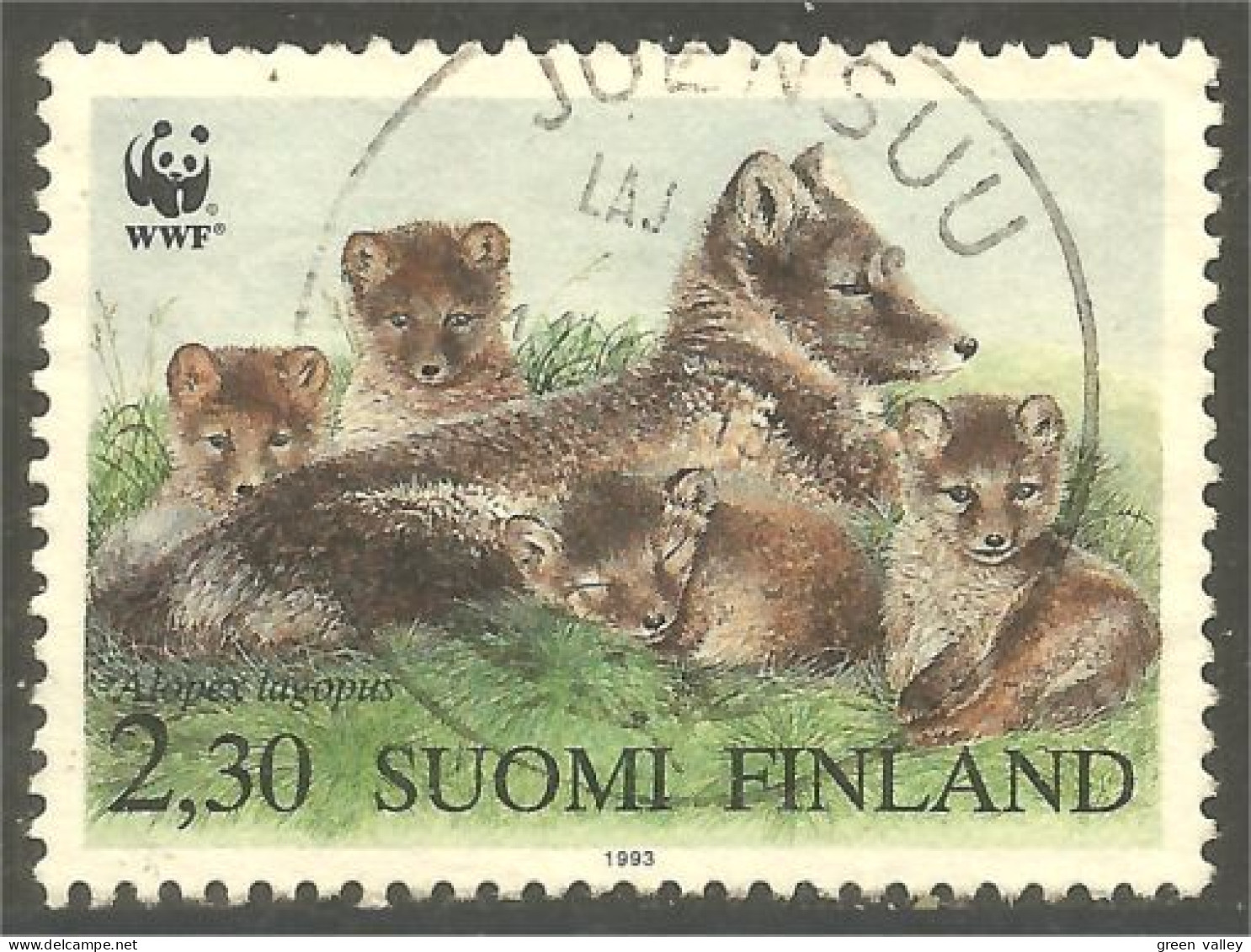 396 Finland 1993 JOENSUU Renard Fox Fuchs Vos Zorro Volpe Raposa (FIN-188c) - Used Stamps
